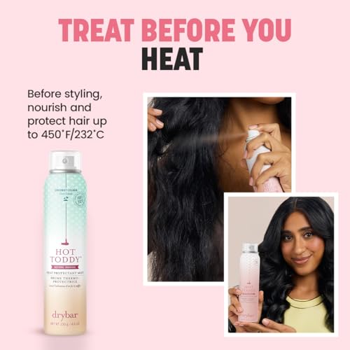 Drybar Hot Toddy Heat Protectant Mist for Hair, Coconut Colada, 4.6 oz