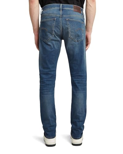 G-STAR Raw Mens 3301 Slim Fit Jeans, Vintage Medium Aged, 33W x 32L