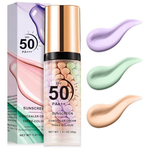 Scarman 3 in 1 Color Correcting Serum, SPF 50 Primer for Face Before Makeup