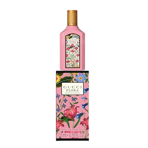 Gucci Flora Gorgeous Gardenia Perfume for Women EDP Mini Splash Top 0.16 Fl Oz