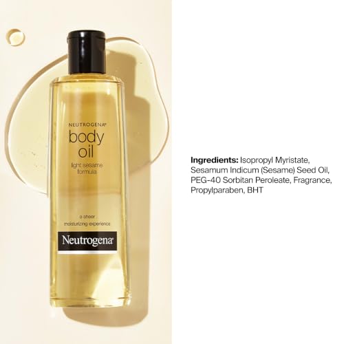 Neutrogena Body Oil Light Sesame Formula, 16 fl. oz