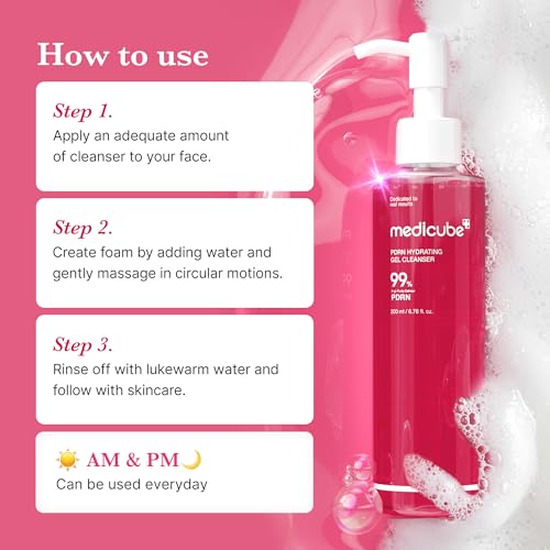 medicube PDRN Jelly to Foam Cleanser - Gentle Low pH Hydrating Cleanser
