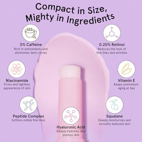 grace & stella Under Eye Brightener Balm Stick - Travel Size Toiletries