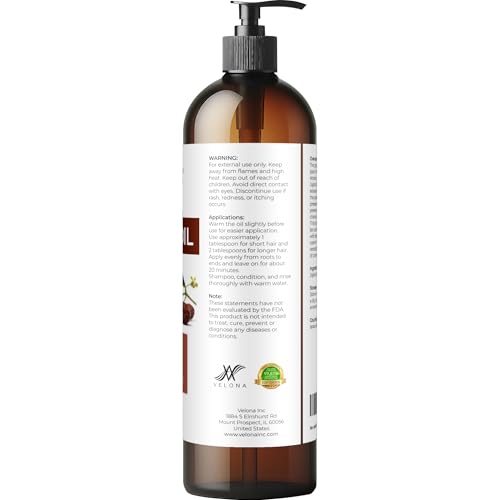 velona Jojoba Oil - 8 fl oz, Cold Pressed, Unrefined, with Pump