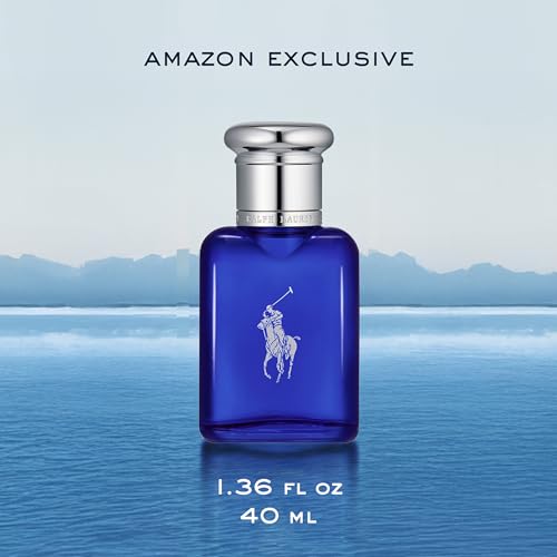 Ralph Lauren Polo Blue Eau de Toilette Fresh Citrusy Cologne - 1.35 Fl Oz