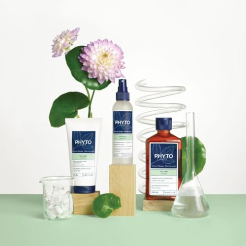 PHYTO Volume Volumizing Shampoo for Fine & Thin Hair | Vegan, Sulfate-Free, Silicone-Free | Lightweight Cleanse, Instant Body & Lift | Made in France | 8.45 fl oz