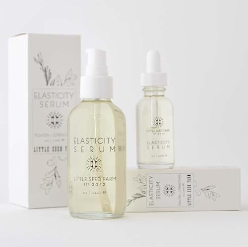 Little Seed Farm Elasticity Serum - Skin Care Toning and Firming Face Serum - Net Wt. 4 fl oz