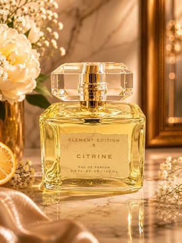 Citrine Eau de Parfum for Women – Long Lasting Fragrance Spray – Fresh, Bright Citrus Scent – 3.4 FL OZ / 100 ml