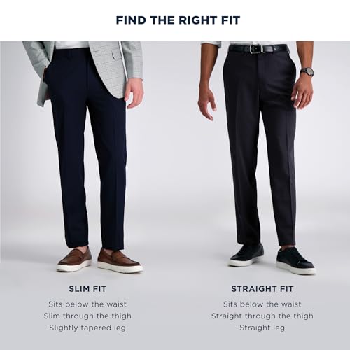 Haggar Men's JMH Straight Fit Dress Pant - Ink 38x29