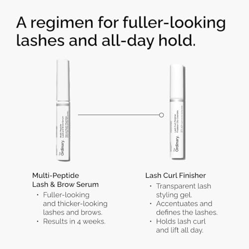 The Ordinary Multi-Peptide Lash and Brow Serum, Peptide-Powered Formula for Thicker, Fuller Looking Lashes & Brows, 0.16 Fl Oz (Pack of 2)