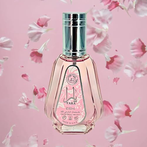 Lattafa Yara EDP Spray 50ML (1.7 OZ) | A Refreshing Floral Scent with a Sweet, Musky, Lasting Finish