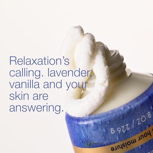 Bath & Body Works Lavender Vanilla Aromatherapy Body Cream, Ultimate Hydration Moisturizer with Shea Butter & Hyaluronic Acid for Dry Skin, 8 fl oz - 2 Pack
