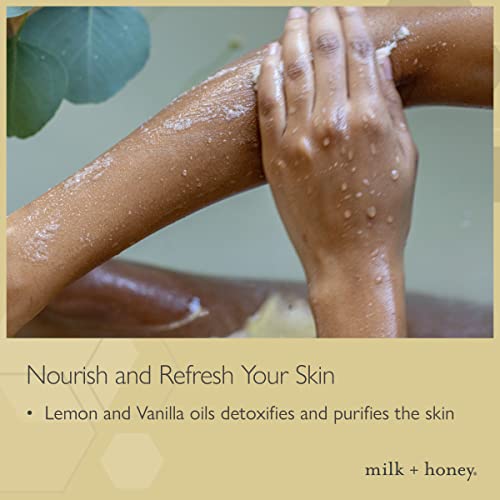 milk + honey Exfoliating Body Polish No. 5-Sea Salt & Sugar Body Scrub,7oz