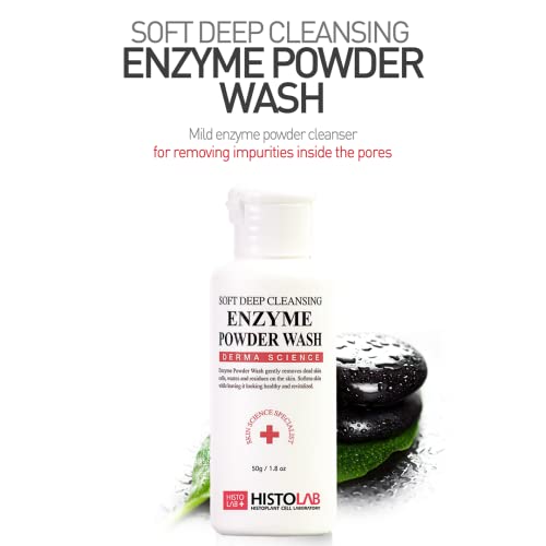HISTOLAB Soft Deep Cleansing Enzyme Powder Wash – Korean Skincare | 50g NET WT./1.8oz