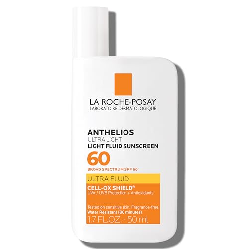La Roche-Posay Anthelios Ultra Light Fluid Sunscreen for Face SPF 60, 1.7oz