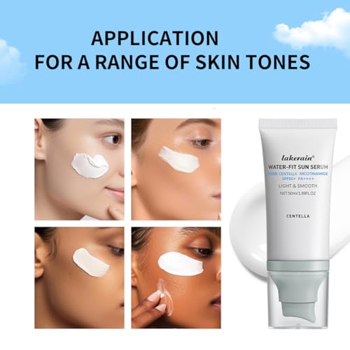 Centella Sunscreen SPF 50,Centella Hyalu Cica Water-Fit Sun Serum,Blue