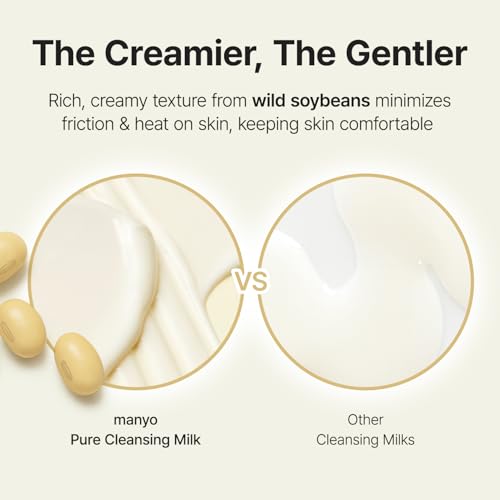 MANYO Pure Soybean Cleansing Milk, Facial Cleanser, 6.76 fl oz