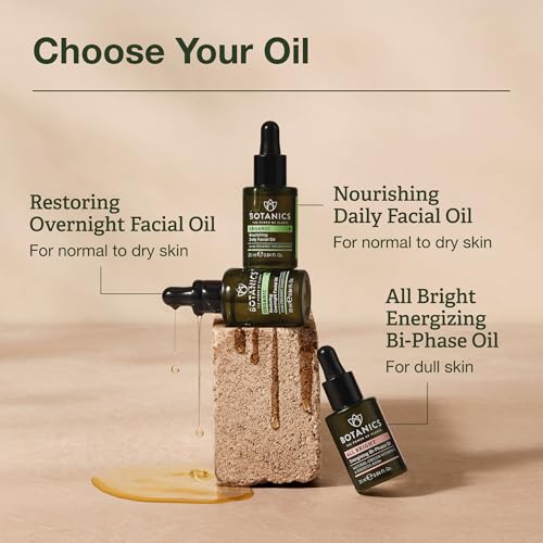 Botanics Organic Restoring Overnight Facial Oil & Moisturizer, 0.84 oz
