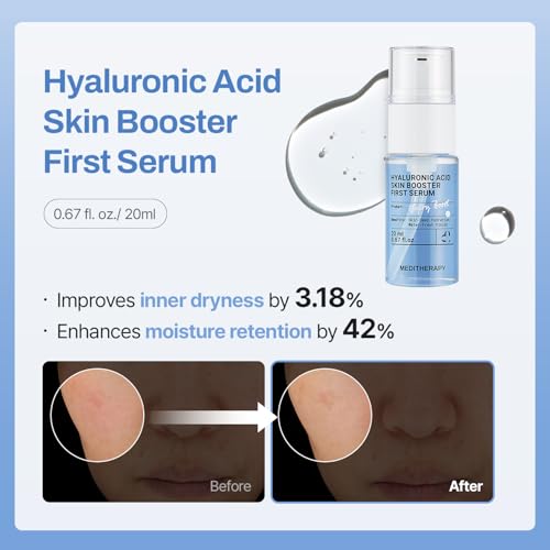 MEDITHERAPY Gentle Boost Kit – Korean Skin Care Set with Retinal & Hyaluronic Acid Serum & Squalane Moisturizer, Anti-Aging & Hydrating Routine, Beginner-Friendly, Travel & Gift