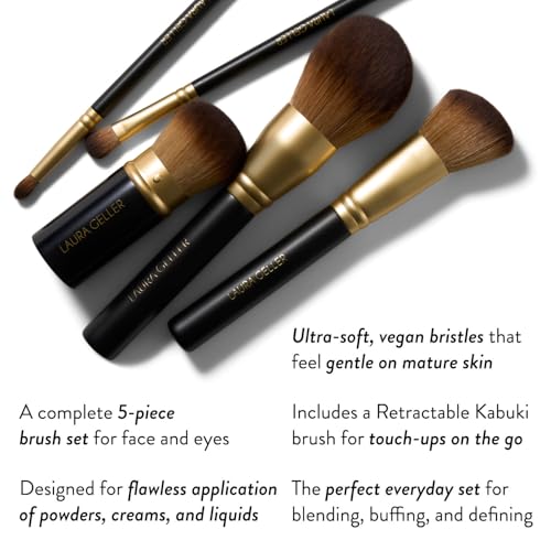LAURA GELLER Makeup Brushes - Cruelty-Free - 05 Full Face Brush Set 5pc