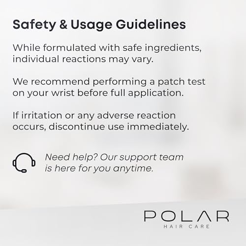 Polar Hair Dye Shampoo | Jet Black Hair Dye Color Shampoo for Gray Hair