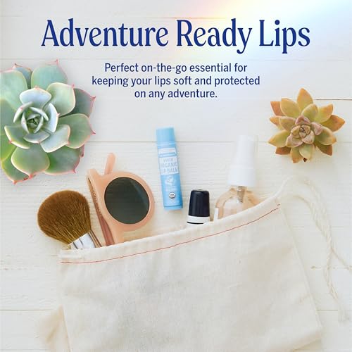 Dr. Bronner's - Organic Lip Balm Variety Peppermint, Orange Ginger, Naked, Lemon Lime) - Made with Organic Beeswax and Avocado Oil, For Dry Lips, Hands, Chin or Cheeks, 0.15 Ounce (Pack of 4)