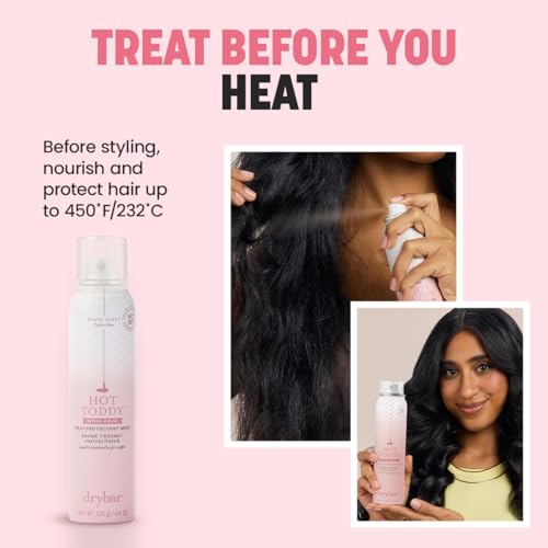 Drybar Hot Toddy Heat Protectant Mist for Hair, Blanc Scent, 4.6 oz
