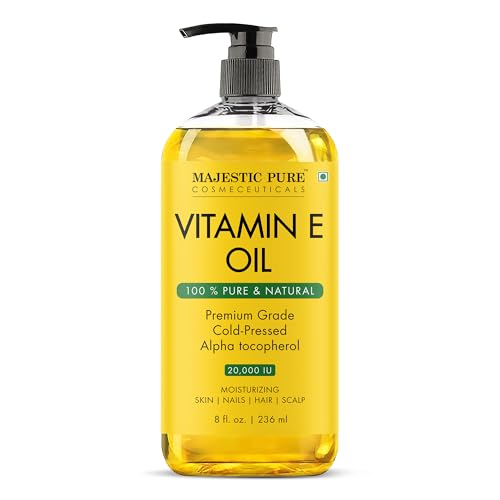 Majestic Pure Vitamin E Oil 100% Pure & Natural Body Oil - 8 Fl Oz