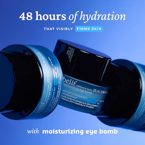 belif Aqua Bomb Back to School Skincare Set: Korean Skincare Set with Aqua Bomb Moisturizer, Peptide Eye Bomb cream, Frozen Cream, 4-Step Skincare for All Skin Types