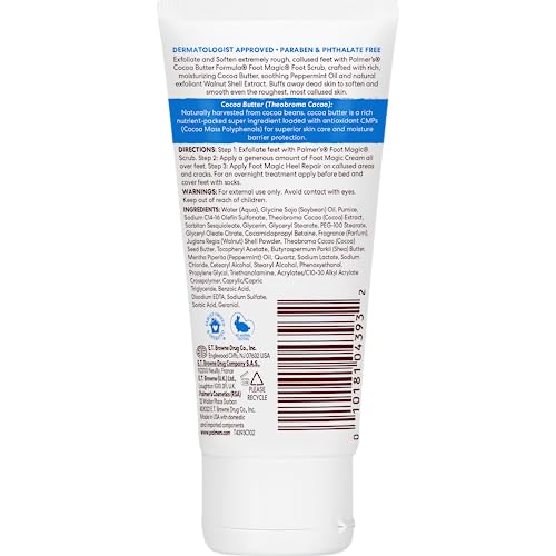 Palmer's Exfoliating Foot Scrub, Foot Magic Cocoa Butter Formula (2.1 Oz)