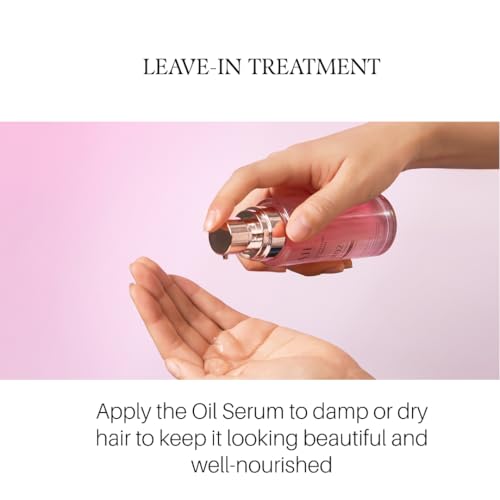 d'alba Piedmont Professional Reparing Hair Oil Serum (2.54 fl oz), Silky and Glossy Hair, Lightweight & Airy Finish, Argan Oil, Amino Acid, Protein Complex, Rose Freesia Scent