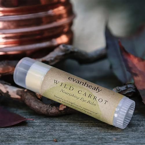 evanhealy Wild Carrot Immortelle Eye Balm | Organic Travel Moisturizer Stick | Hydrating Balm to Brighten Skin Around Eyes, Face, & Body | On the Go Moisturizer