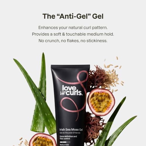 Love Ur Curls Curly Hair Gel - Medium Hold Irish Sea Moss Curl Gel