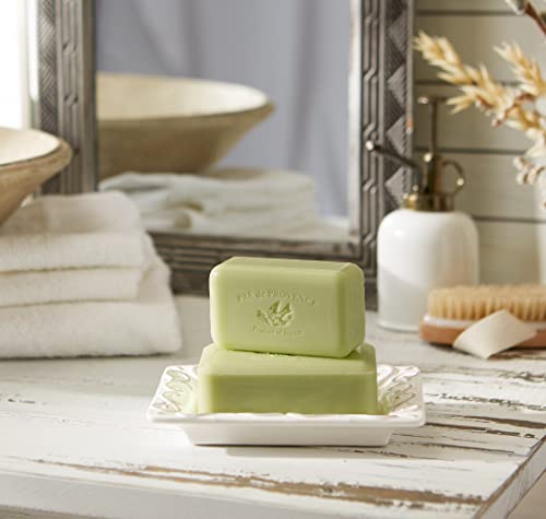 Pre de Provence Artisanal Soap Bar, Natural French Skincare, Enriched with Organic Shea Butter, Quad Milled for Rich, Smooth & Moisturizing Lather, Olive Oil & Lavender, 12.3 Ounce