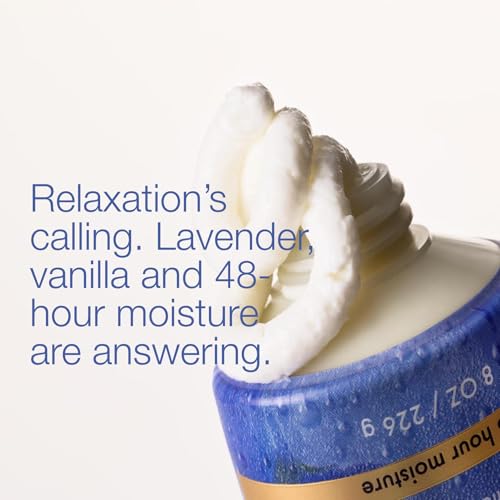 Bath & Body Works Lavender Vanilla Aromatherapy Body Cream, Ultimate Hydration Moisturizer with Shea Butter & Hyaluronic Acid for Dry Skin, 8 fl oz - 1 Pack