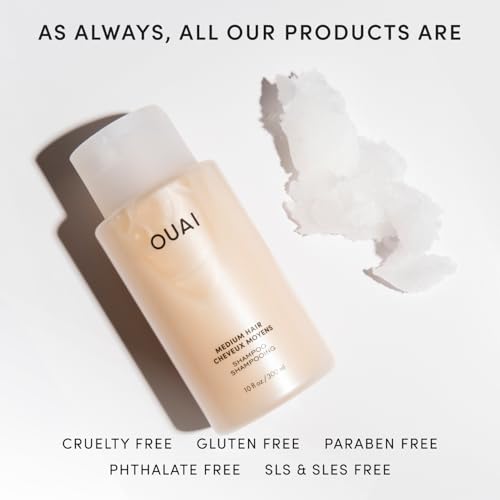 OUAI Medium Hair Shampoo - Hydrating Shampoo (10 Oz)