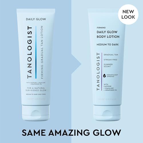 Tanologist Firming Daily Glow Body Lotion, Gradual Self Tanner, 8.45 fl oz