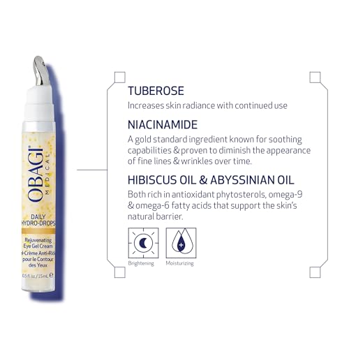 Obagi Daily Hydro-Drops Rejuvenating Eye Gel Cream – 0.5 oz
