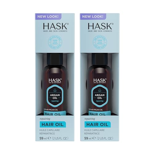HASK Repair Argan Oil Shine Hair Oil, Pack of 3