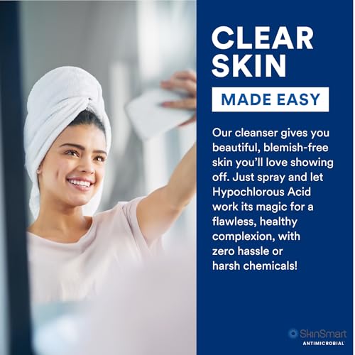 SkinSmart Antimicrobial Facial Cleanser for Breakouts and Blemishes, 8 oz