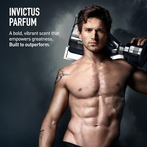 Rabanne Invictus Parfum for Men - Long Lasting Aromatic Aquatic Perfume with Lavender, Sandalwood & Musk - Trophy Bottle French Fragrance Spray from Paris, 6.8 oz