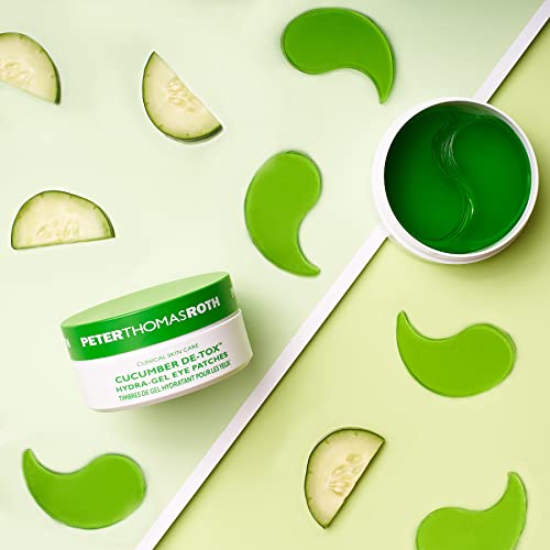 Peter Thomas Roth | Cucumber De-Tox® Hydra-Gel Eye Patches | Cucumber Extract Eye Mask Patches for Puffiness and Dark Circles