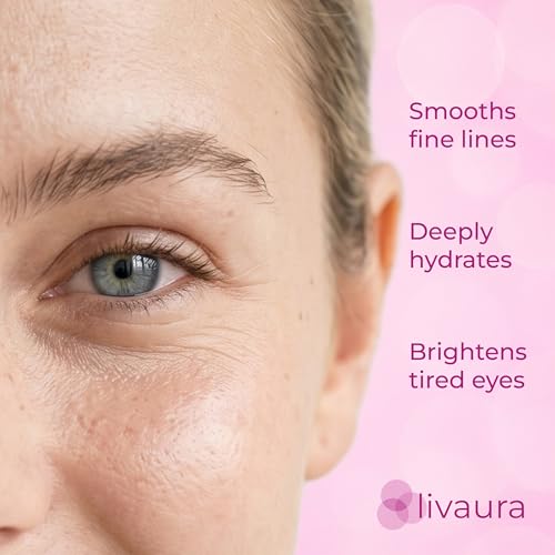 LIVAURA Retinol Eye Gel - Under Eye Cream for Dark Circles, Puffiness, Bags