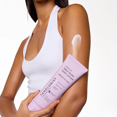 Tanologist Brightening Daily Glow Body Lotion, Gradual Tanning Lotion