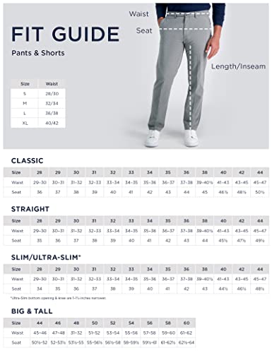Haggar Men's Cool Right Performance Flex Solid Classic Fit Flat Front Pant-Reg. and Big & Tall Sizes, Black, 34W x 30L