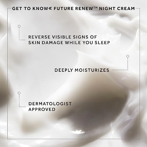 No7 Future Renew Damage Reversal Night Cream - Hydrating Face Moisturizer & Firming Cream to Reverse Visible Signs of Skin Damage - Dermatologist Approved and Suitable for Sensitive Skin (1.69 Fl Oz)