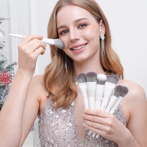 Vynestra 30 Pcs Pro Grade Makeup Brushes Set with Dense Ultra Soft Bristle