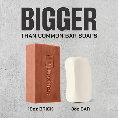 Duke Cannon Supply Co. Extra Large Bar Soap - Men's Natural Bar Soap With A Masculine Scent - Big American Bourbon Scented - All Skin Types - Hydrating Big Brick of Soap - Bourbon,10 oz