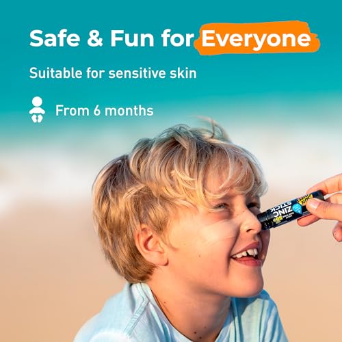 Sun Zapper Zinc Oxide Sunscreen Stick SPF 50+ Light Skin Tone – Mineral Sunscreen for Face and Body, Water Resistant Sunblock for Sensitive Skin,Travel Size 12g (0.42 oz), Australian Made