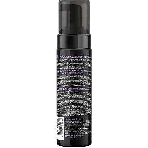 b.tan Violet Self Tanner Kit | Fall In Love at First Tan Bundle - Dark Tanning Mousse with Mitt Applicator, 1 Hour Express, Best Bronzing Glow, No Orange Tones or Fake Tan Smell, Vegan, 6.7 Fl Oz